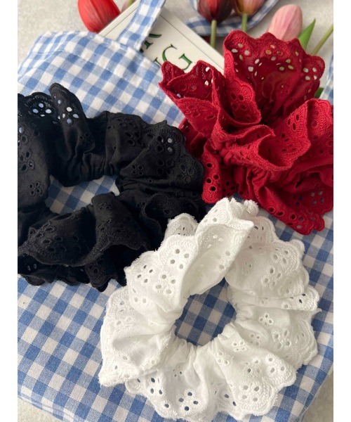 WC（ダブル シー）の「コットンライクレースシュシュ（シュシュ・レディース・ホワイト/ブラック/レッド・FREE）」の22枚目の写真