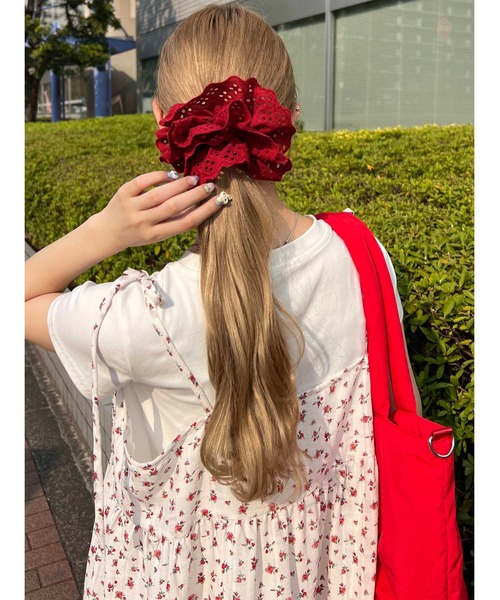 WC（ダブル シー）の「コットンライクレースシュシュ（シュシュ・レディース・ホワイト/ブラック/レッド・FREE）」の15枚目の写真