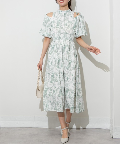 ZIMMERMANN ★ コットン 花柄 マキシ丈 長袖 フレア ワンピース szl09_1.jpg