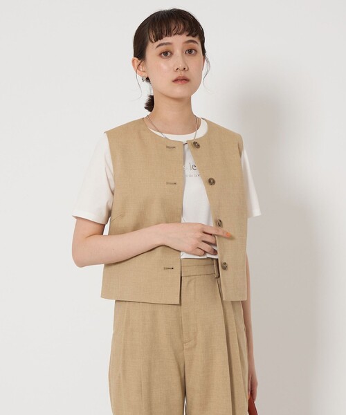 green label relaxing プルオーバーベスト◇未使用品 セール】P/LI ジレ プルオーバー -マシンウォッシャブル