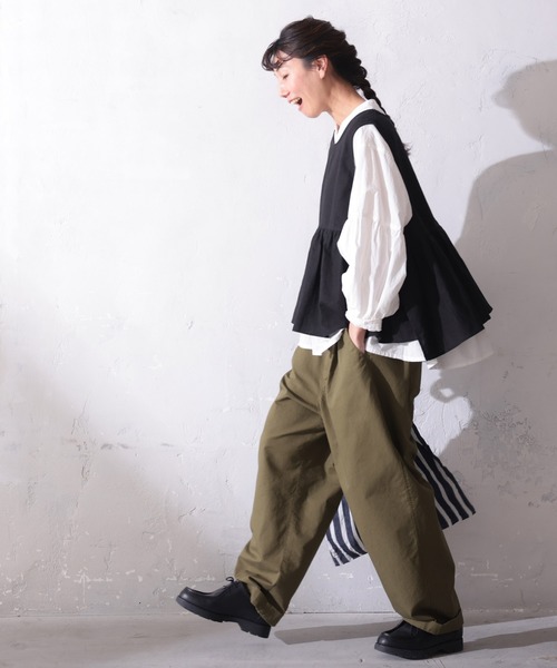 soulberry(ソウルベリー)の「ホイップのブラウス(シャツ/ブラウス・レディース・オフホワイト・5L/4L/3L/LL/L/M)」の8枚目の写真