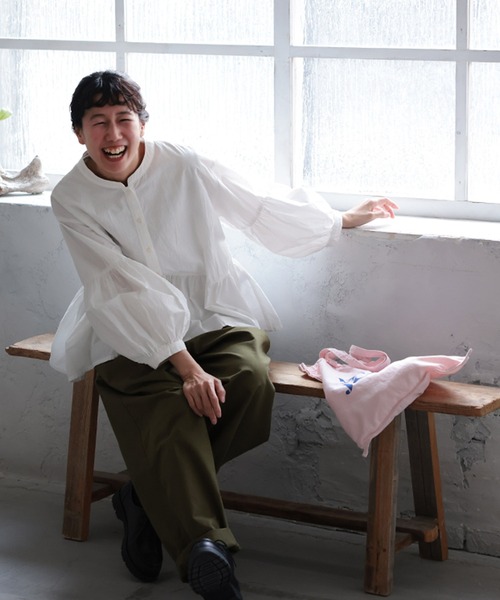soulberry(ソウルベリー)の「ホイップのブラウス(シャツ/ブラウス・レディース・オフホワイト・5L/4L/3L/LL/L/M)」の10枚目の写真