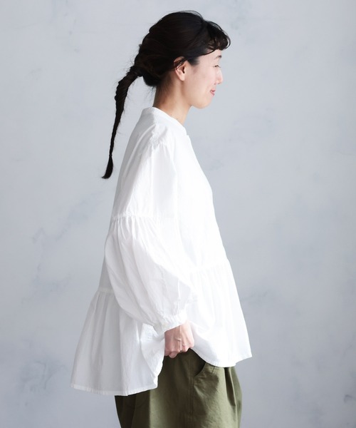 soulberry(ソウルベリー)の「ホイップのブラウス(シャツ/ブラウス・レディース・オフホワイト・5L/4L/3L/LL/L/M)」の19枚目の写真
