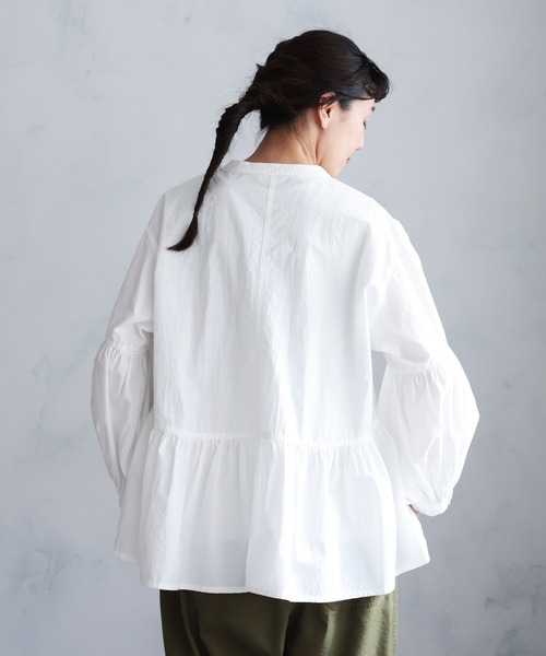 soulberry(ソウルベリー)の「ホイップのブラウス(シャツ/ブラウス・レディース・オフホワイト・5L/4L/3L/LL/L/M)」の20枚目の写真
