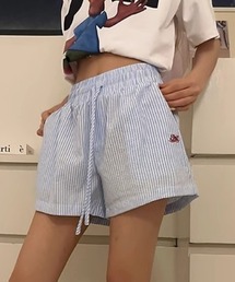 ワンポイントストライプショートパンツ