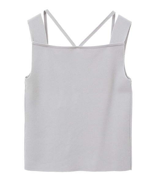 Green　Parks（グリーンパークス）の「2WAYニットタンクトップ（キャミソール・レディース・グレー/ホワイト系その他2/ブラック・FREE）」の22枚目の写真