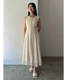 バイカラーパイピングワンピース