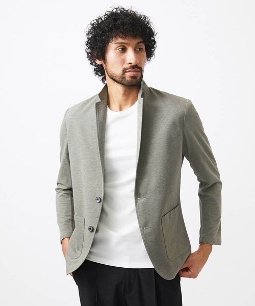 MICHEL KLEIN HOMME (ミッシェルクランオム)の「カットコンバーチブルジャケット(テーラードジャケット・メンズ・ホワイト/ブラック/カーキ・MEDIUM/LARGE/X-LARGE)」の3枚目の写真