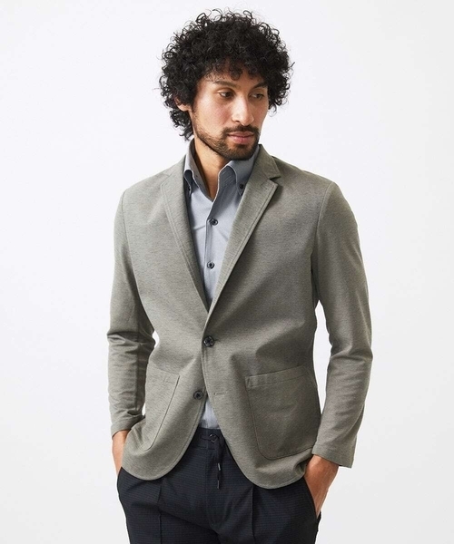 MICHEL KLEIN HOMME (ミッシェルクランオム)の「カットコンバーチブルジャケット(テーラードジャケット・メンズ・ホワイト/ブラック/カーキ・MEDIUM/LARGE/X-LARGE)」の5枚目の写真