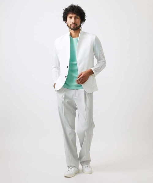 MICHEL KLEIN HOMME (ミッシェルクランオム)の「カットコンバーチブルジャケット(テーラードジャケット・メンズ・ホワイト/ブラック/カーキ・MEDIUM/LARGE/X-LARGE)」の18枚目の写真
