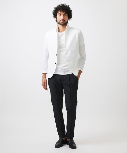 MICHEL KLEIN HOMME (ミッシェルクランオム)の「カットコンバーチブルジャケット(テーラードジャケット・メンズ・ホワイト/ブラック/カーキ・MEDIUM/LARGE/X-LARGE)」の11枚目の写真