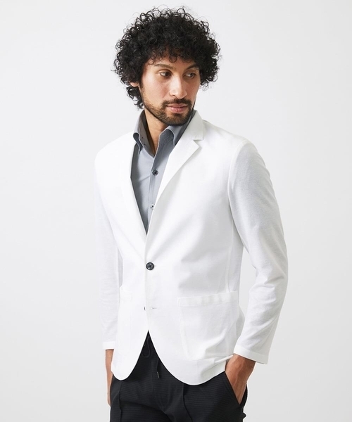 MICHEL KLEIN HOMME (ミッシェルクランオム)の「カットコンバーチブルジャケット(テーラードジャケット・メンズ・ホワイト/ブラック/カーキ・MEDIUM/LARGE/X-LARGE)」の19枚目の写真