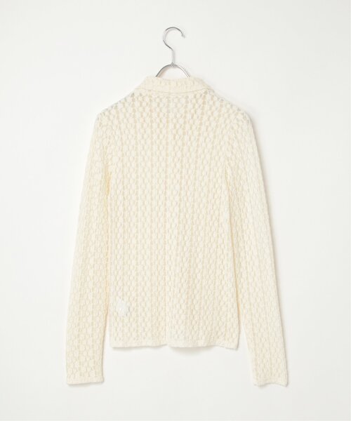 notch.(ノッチ)の「カットレース襟付きカーディガン(カーディガン/ボレロ・レディース・ブラウン/ブラック/アイボリー・M)」の15枚目の写真