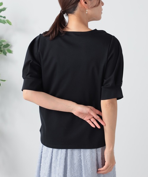 GALLORIA(ギャローリア)の「パフスリーブプルオーバー(Tシャツ/カットソー・レディース・ブラック/ホワイト・LL/S/M/L)」の8枚目の写真