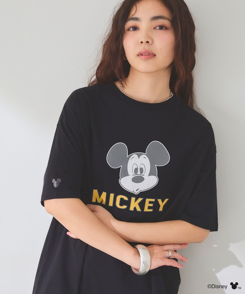 Disney/ディズニー】ミッキーマウスフェイスプリントTシャツ（T