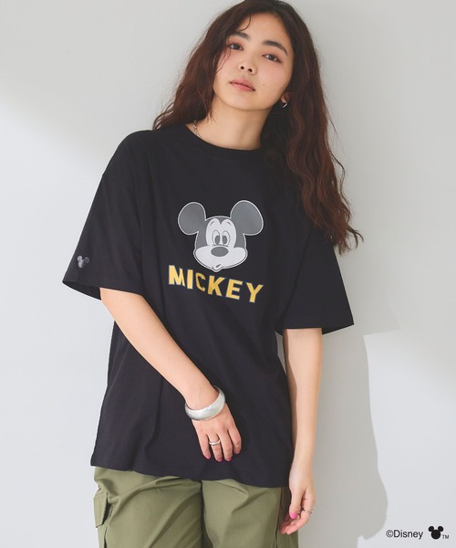 セール】【Disney/ディズニー】ミッキーマウスフェイスプリントTシャツ