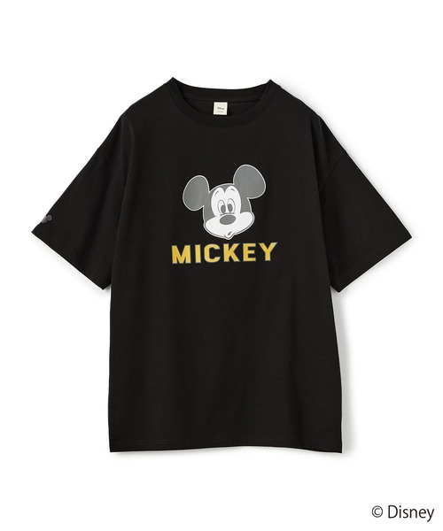 ディズニーランドTシャツミッキーマウスフェイス両面プリント