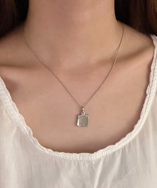 スクエア モチーフ ネックレス square motif necklace / スクエアモチーフネックレス