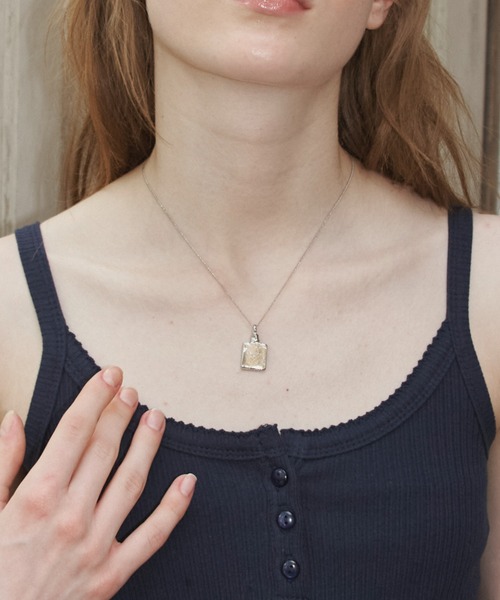 スクエア モチーフ ネックレス square motif necklace / スクエアモチーフネックレス