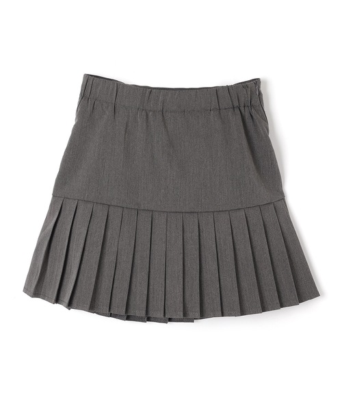 ミニスカート HUECLOSET  RIBBON POP SKIRT twin ribbon pleats mini skirt/ツインリボンプリーツミニ