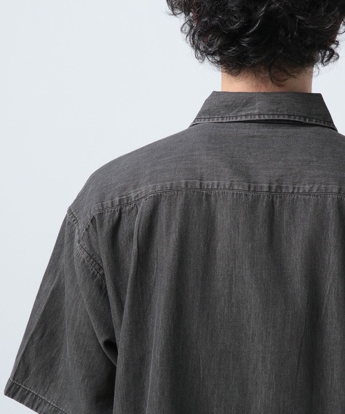 BAYFLOW(ベイフロー)の「インディアパターン刺繍シャツ(シャツ/ブラウス・メンズ・ブルー/ブラック・MEDIUM/LARGE)」の7枚目の写真