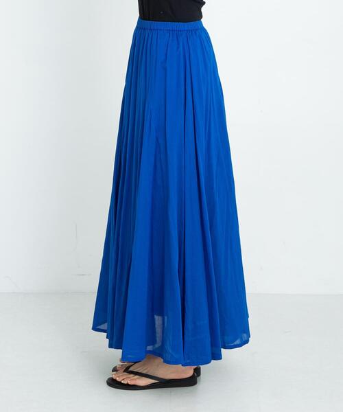 URBAN RESEARCH Sonny Label(アーバンリサーチサニーレーベル)の「エアリーコットンボイルフレアスカート(スカート・レディース・パープル系その他/スミクロ/グリーン系その他/ブルー・FREE)」の12枚目の写真