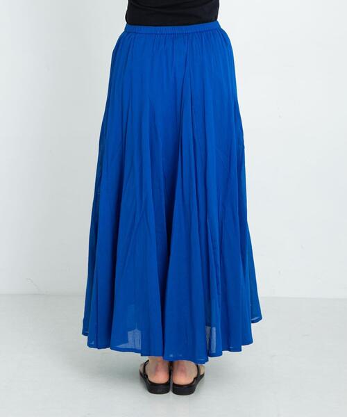 URBAN RESEARCH Sonny Label(アーバンリサーチサニーレーベル)の「エアリーコットンボイルフレアスカート(スカート・レディース・パープル系その他/スミクロ/グリーン系その他/ブルー・FREE)」の13枚目の写真