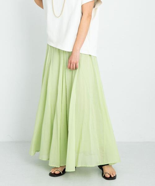 URBAN RESEARCH Sonny Label(アーバンリサーチサニーレーベル)の「エアリーコットンボイルフレアスカート(スカート・レディース・パープル系その他/スミクロ/グリーン系その他/ブルー・FREE)」の17枚目の写真