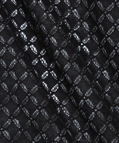 MEN'S MELROSE(メンズメルローズ)の「テクスチャーメッシュオープンカラーシャツ(シャツ/ブラウス・メンズ・ブラック/グリーン・2/4/3)」の13枚目の写真