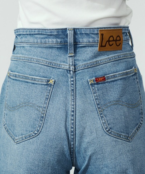 Lee（リー）の「Lee/リー BABE ストレッチ/デニム ルーズストレート XXS-4L【豊富なサイズ展開】（デニムパンツ・レディース・ブラック系その他/インディゴブルー・X-SMALL/4L/3L/X-LARGE/LARGE/MEDIUM/SMALL/XX-SMALL）」の11枚目の写真