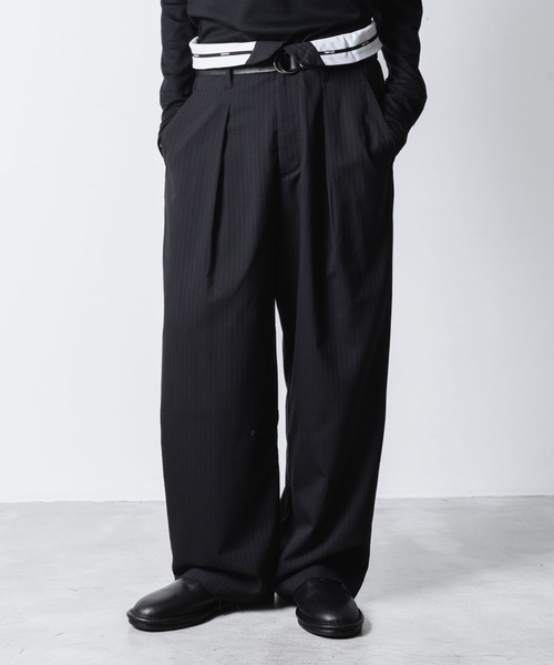 ATTACHMENT（アタッチメント）の「T/W/SI ストレッチギャバジン フラップトラウザーズ / T/W/SI STRETCH GABARDINE FLAP TROUSERS（スラックス・メンズ・グレー系/ブラック系/ダークネイビー/ブラック・1/2）」の10枚目の写真