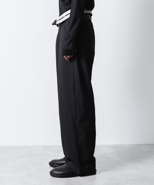 ATTACHMENT（アタッチメント）の「T/W/SI ストレッチギャバジン フラップトラウザーズ / T/W/SI STRETCH GABARDINE FLAP TROUSERS（スラックス・メンズ・グレー系/ブラック系/ダークネイビー/ブラック・1/2）」の12枚目の写真