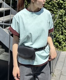【willow】カラーレイヤードワンポイント刺繍TEE