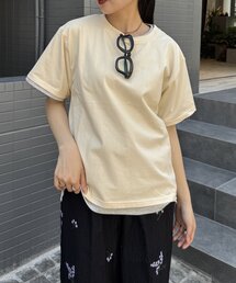 WILLOW | 【willow】カラーレイヤードワンポイント刺繍TEE(Tシャツ/カットソー)