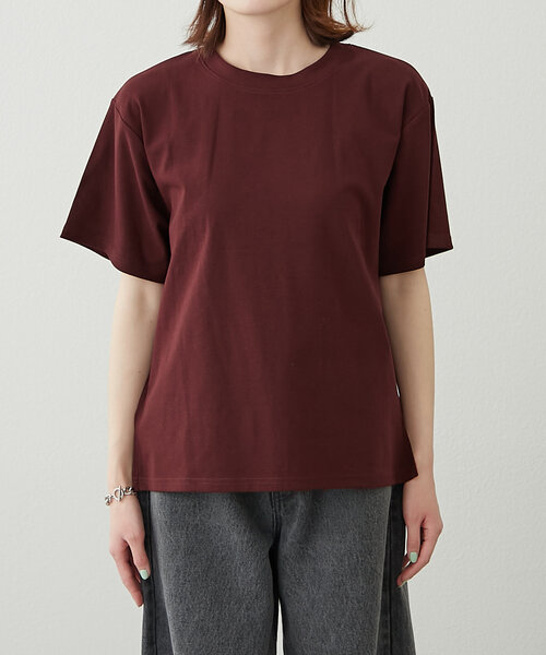 tシャツ 「willow」カラーレイヤードワンポイント刺繍TEE レディース WILLOW（ウィロー）の「【willow】カラーレイヤードワンポイント