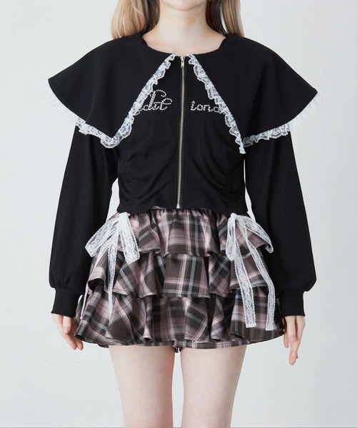 Ank Rouge（アンクルージュ）の「キラキラロゴドロストミニPK（Tシャツ/カットソー・レディース・ブラック/ピンク/グレー・M）」の5枚目の写真