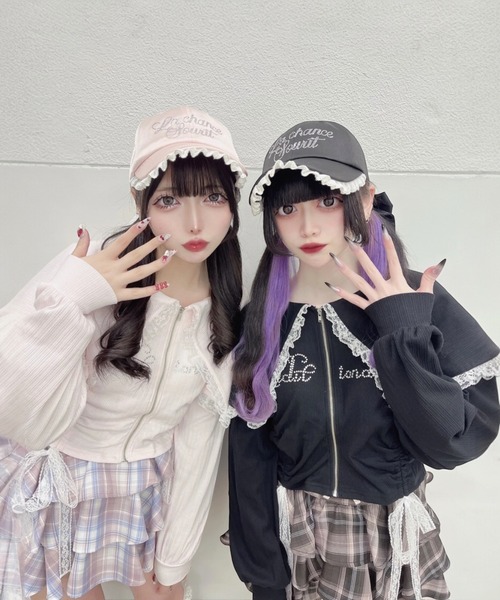 Ank Rouge（アンクルージュ）の「キラキラロゴドロストミニPK（Tシャツ/カットソー・レディース・ブラック/ピンク/グレー・M）」の11枚目の写真