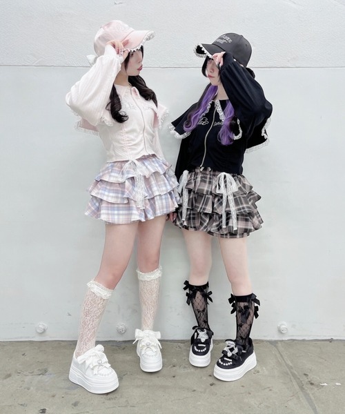 Ank Rouge（アンクルージュ）の「キラキラロゴドロストミニPK（Tシャツ/カットソー・レディース・ブラック/ピンク/グレー・M）」の13枚目の写真