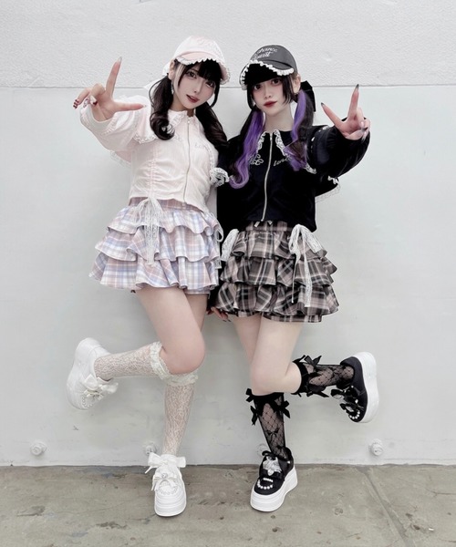 Ank Rouge（アンクルージュ）の「キラキラロゴドロストミニPK（Tシャツ/カットソー・レディース・ブラック/ピンク/グレー・M）」の14枚目の写真