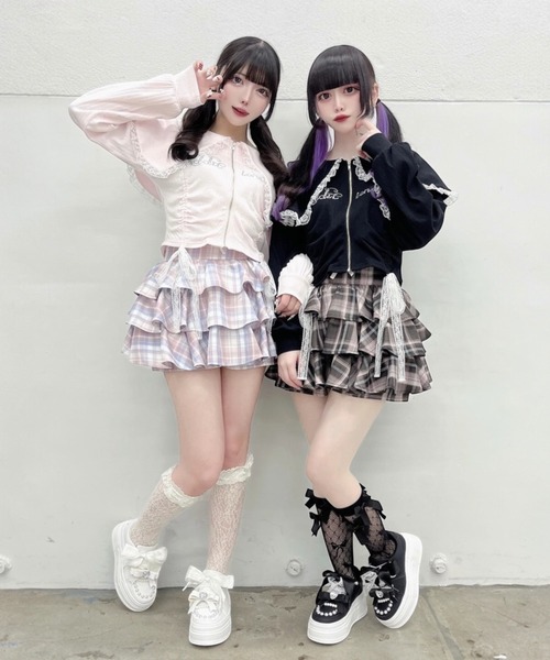 Ank Rouge（アンクルージュ）の「キラキラロゴドロストミニPK（Tシャツ/カットソー・レディース・ブラック/ピンク/グレー・M）」の16枚目の写真