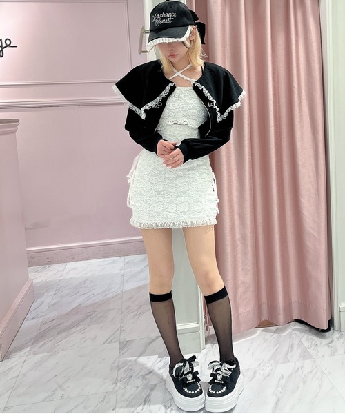 Ank Rouge（アンクルージュ）の「キラキラロゴドロストミニPK（Tシャツ/カットソー・レディース・ブラック/ピンク/グレー・M）」の18枚目の写真
