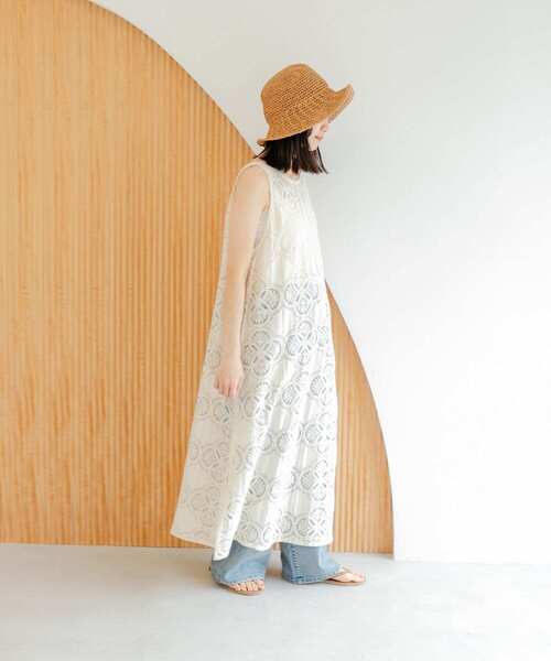 URBAN RESEARCH DOORS（アーバンリサーチドアーズ）の「サークルレース2WAYワンピース（ワンピース・レディース・ナチュラル・MEDIUM）」の18枚目の写真