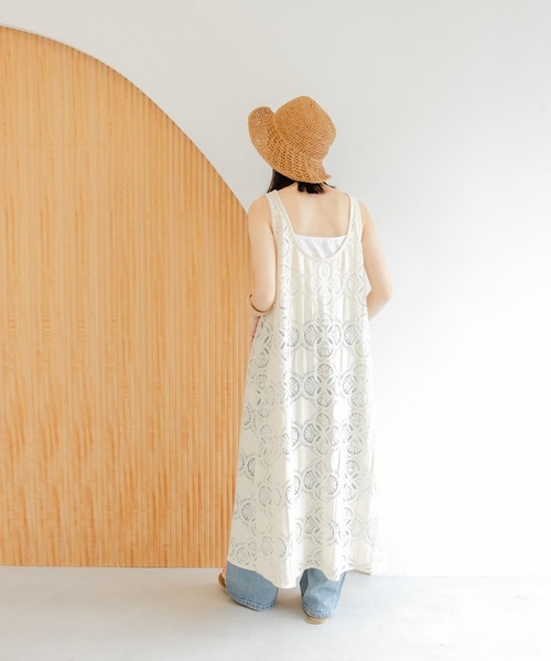 URBAN RESEARCH DOORS（アーバンリサーチドアーズ）の「サークルレース2WAYワンピース（ワンピース・レディース・ナチュラル・MEDIUM）」の7枚目の写真