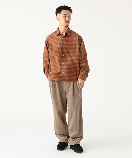 B:MING by BEAMS（ビーミングバイビームス）の「チェック ショート シャツ（シャツ/ブラウス・メンズ・オレンジ/ベージュ・L/M/S/XL）」の17枚目の写真