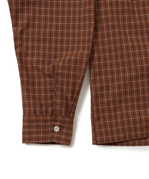 B:MING by BEAMS（ビーミングバイビームス）の「チェック ショート シャツ（シャツ/ブラウス・メンズ・オレンジ/ベージュ・L/M/S/XL）」の4枚目の写真