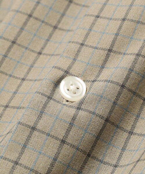 B:MING by BEAMS（ビーミングバイビームス）の「チェック ショート シャツ（シャツ/ブラウス・メンズ・オレンジ/ベージュ・L/M/S/XL）」の8枚目の写真