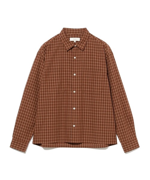 B:MING by BEAMS（ビーミングバイビームス）の「チェック ショート シャツ（シャツ/ブラウス・メンズ・オレンジ/ベージュ・L/M/S/XL）」の9枚目の写真