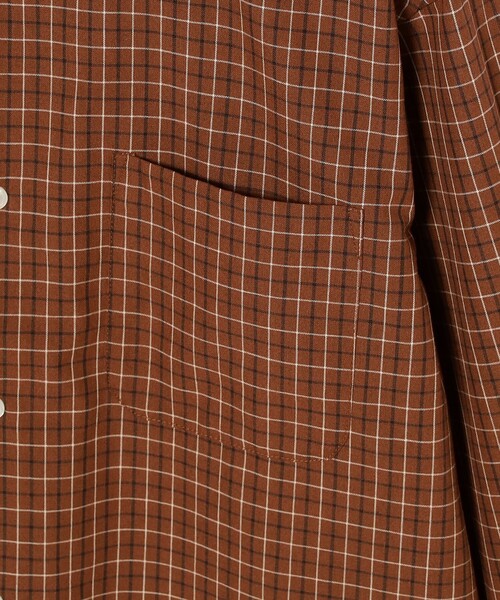 B:MING by BEAMS（ビーミングバイビームス）の「チェック ショート シャツ（シャツ/ブラウス・メンズ・オレンジ/ベージュ・L/M/S/XL）」の11枚目の写真