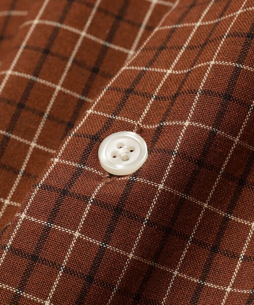 B:MING by BEAMS（ビーミングバイビームス）の「チェック ショート シャツ（シャツ/ブラウス・メンズ・オレンジ/ベージュ・L/M/S/XL）」の14枚目の写真
