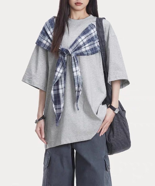 FERRAGAMO直営店レディース ダブルパッチTシャツ ウィメンズ ジュエリー：ネックレス、ピアス、ブレスレット